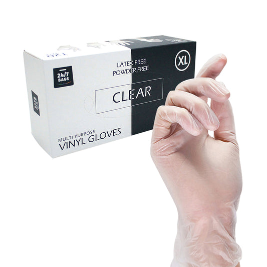 Vinyl Clear Gloves, X-Large / 120 Count (Latex & Powder Free)