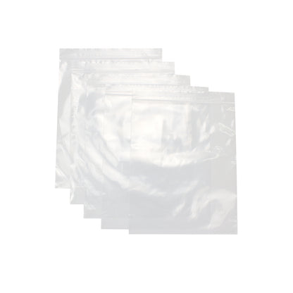10" x 12" Resealable Poly Plastic Zip Bags, 2 Mils / 100 Count