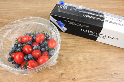 Plastic Food Wrap, 2 Way Cutter 1600 SQ. FT. With Extra Cling