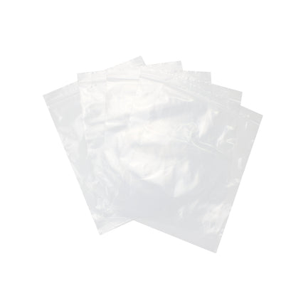 9" x 12" Resealable Poly Plastic Zip Bags, 2 Mils / 100 Count