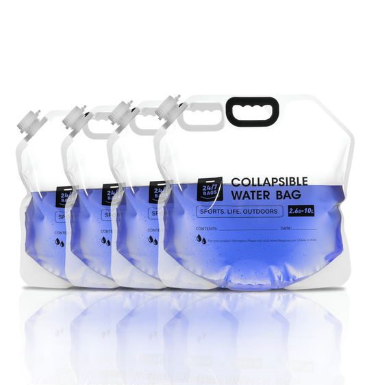 Portable Water Storage Bag With Carry Handle 10 Liter / 4 Count