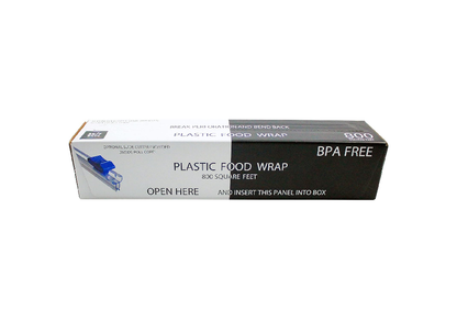 Plastic Food Wrap, 2 Way Cutter 800 SQ. FT. With Extra Cling