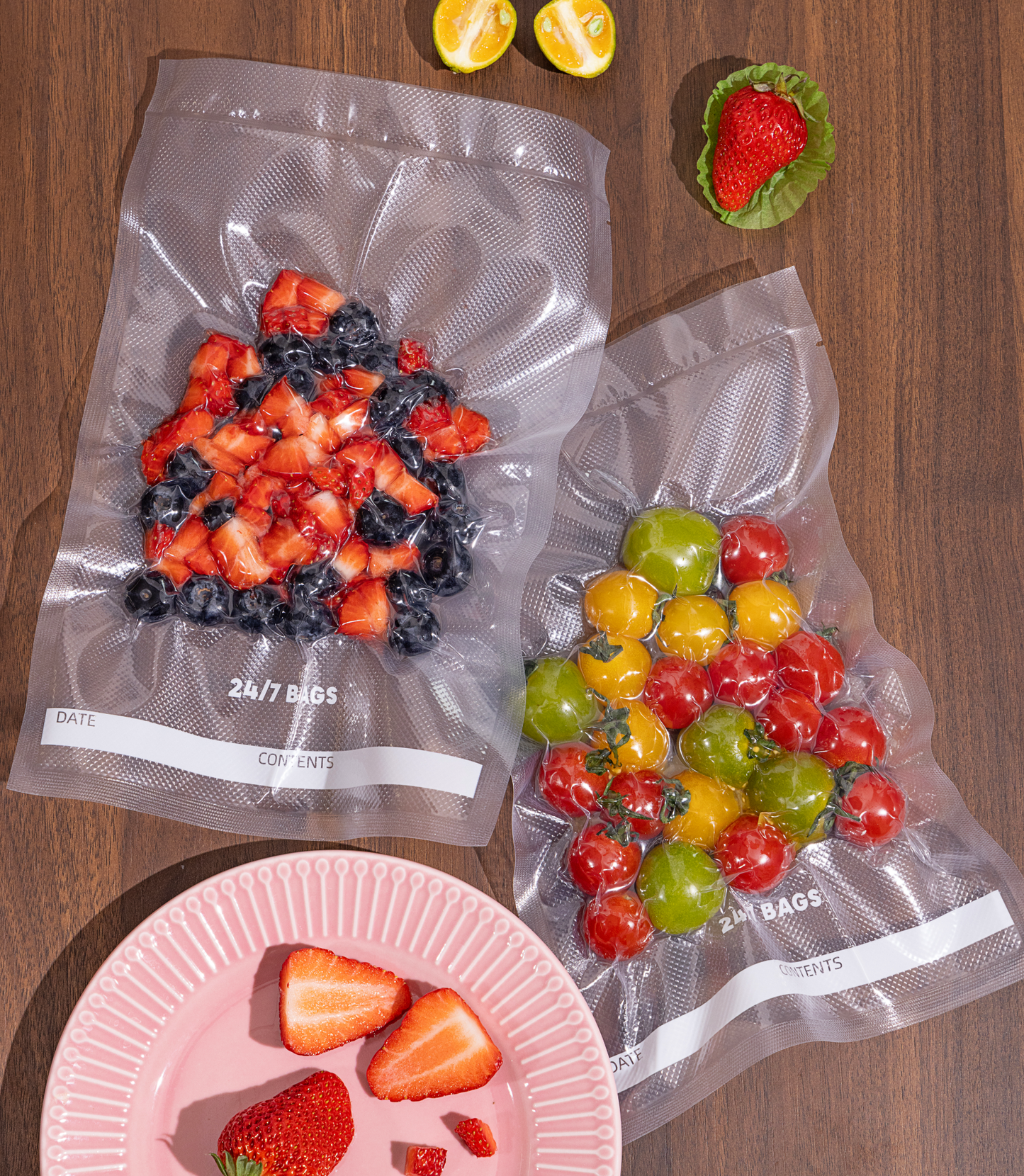 Quart 8"x12" Vacuum Seal Precut Bags, Heavy Duty, Freezer Safe / 150 Count