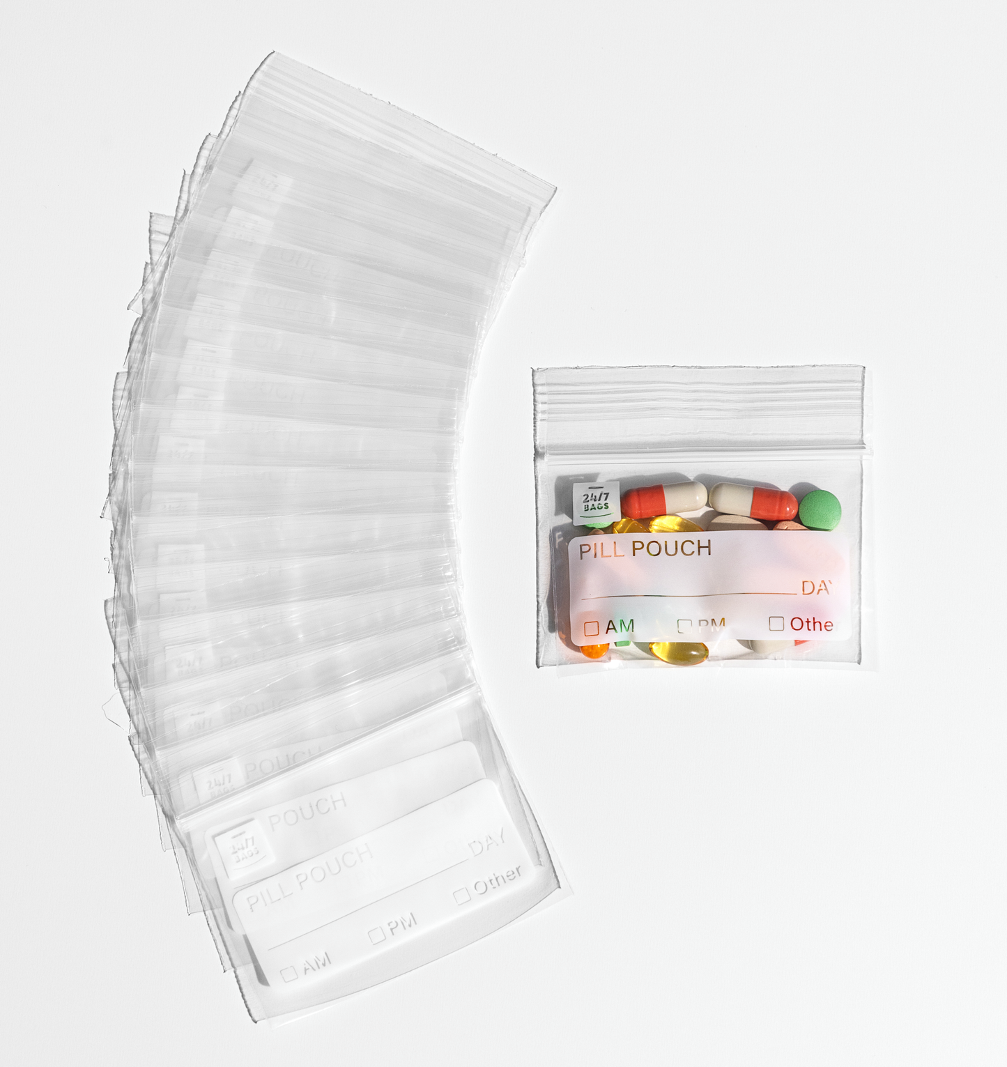 Pill Bags + Easy Write On Information Box / 400 Count