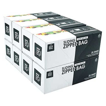 Slider Stand Up Food Storage Bags, Pint S / 200 Count